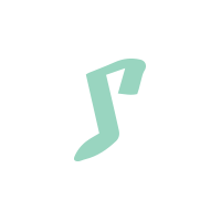 Cartoon semi quaver icon.