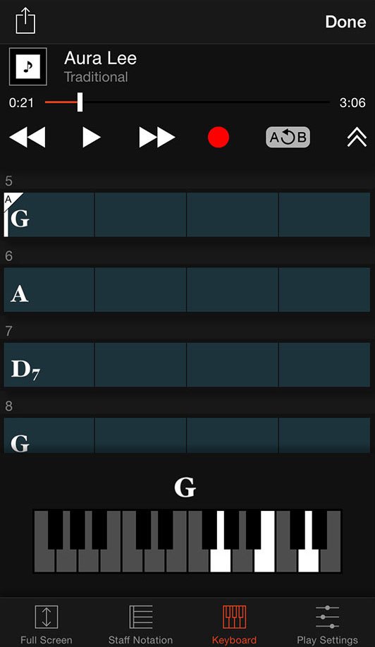 Piano chords deals songs app