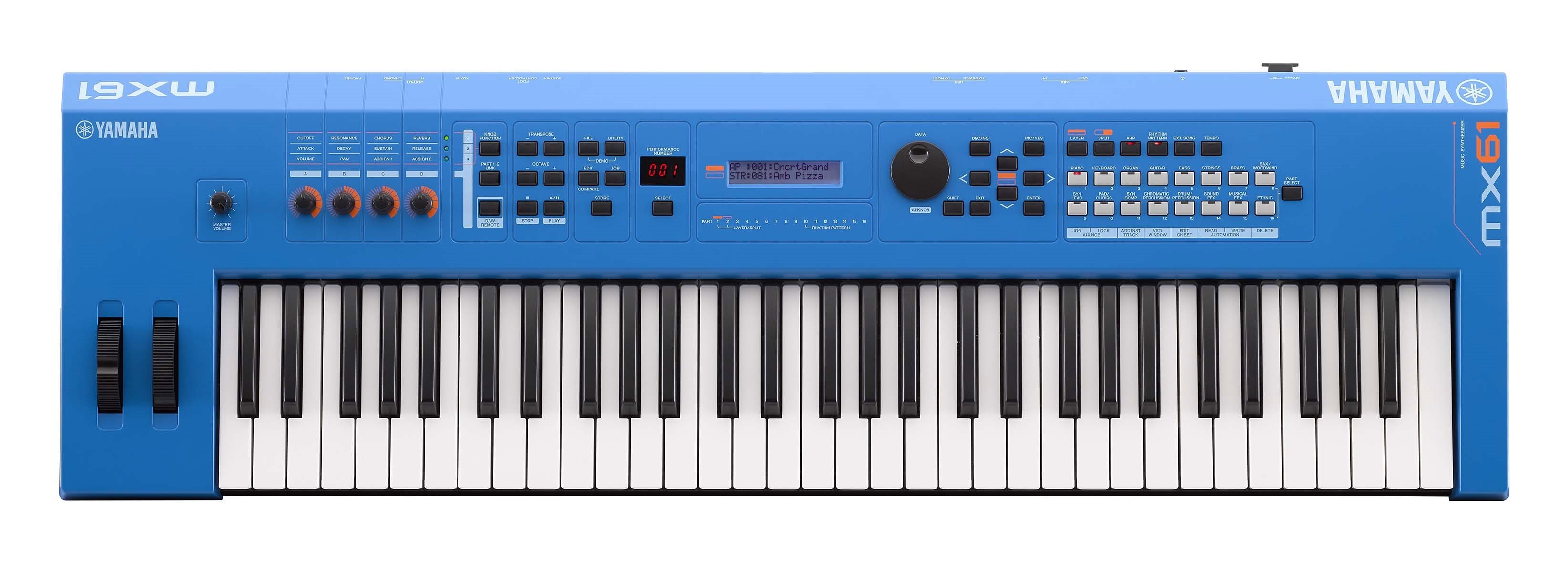 i*i様 YAMAHA MX61 BK Yamaha MX61 Music Synthesizer - Black CABLE KIT – Kraft Music