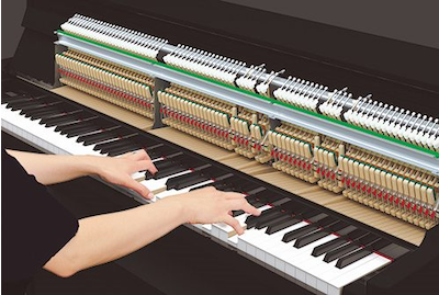 1. Action with improved touch and new pedals offer even more realistic acoustic grand piano feel