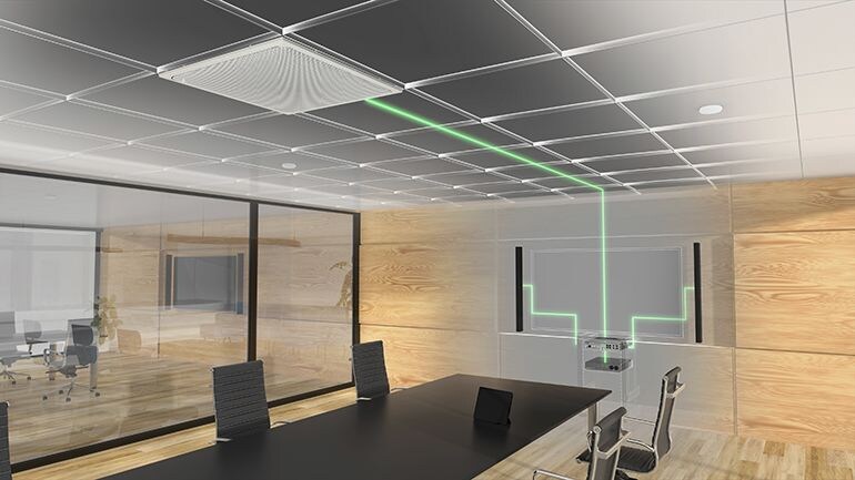 Illustration showing ADECIA devices connected via network