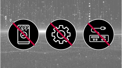 Illustration showing built-in AI Denoiser function with no extra software needed