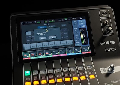 Yamaha Digital Mixing Console DM3: Flexible patch settings