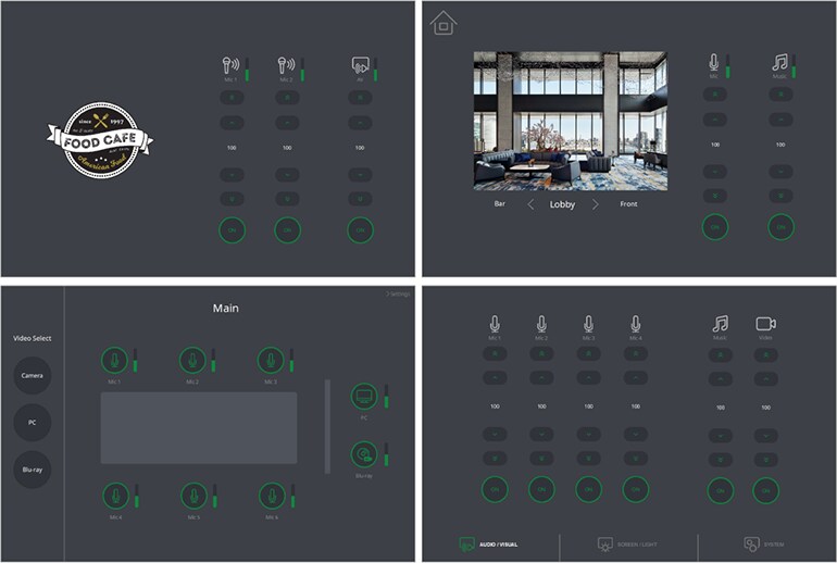 Yamaha ProVisionaire Control PLUS: Design Templates: Design Dark