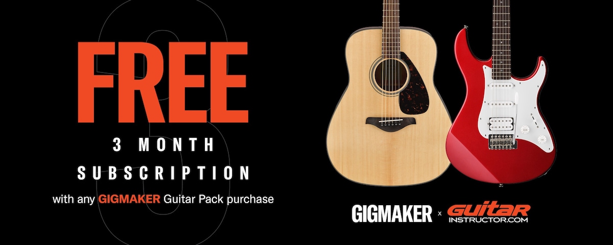 Yamaha Gigmaker x Guitarinstructor 3 Months Free