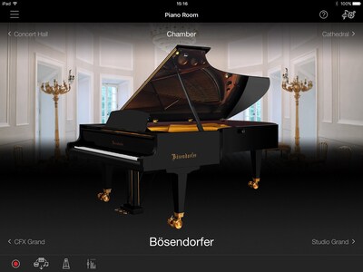 Concert grand piano sound at your fingertips