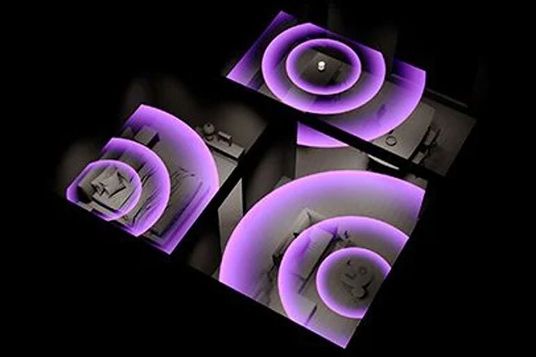 Image visualizing music shared in each room.