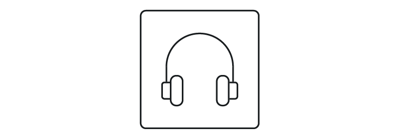 Headphones connectivity icon