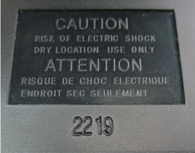 3.	The date code, identified by 4 digits, can be found on rear of the case on the PA-10, indicating production year and month.
