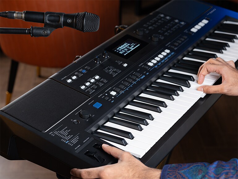 PSR-I610 and connected mic