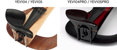 Unified color of chin rest fittings