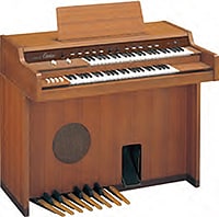 photo:Christened the "Electone", our D-1 was released in December 1959 as an electronic organ with an all-transistor design.