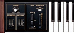 Wheel-type pitch bend and modulation controllers (CS-15D)