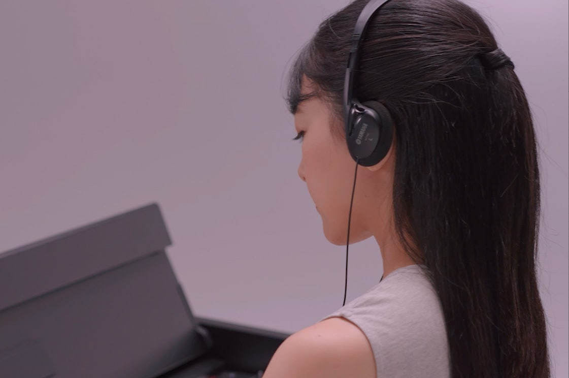 Headphones sound wonderful on the Yamaha YDP-S35 digital piano