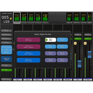 Sends On Fader (Select Target Mix Bus)