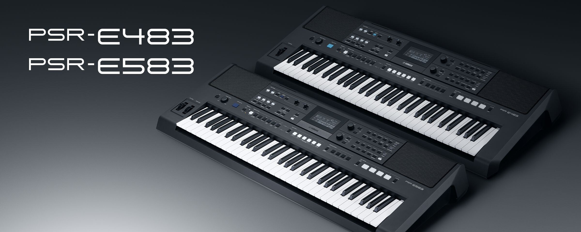 Yamaha Keyboard PSR-E483 and E583.