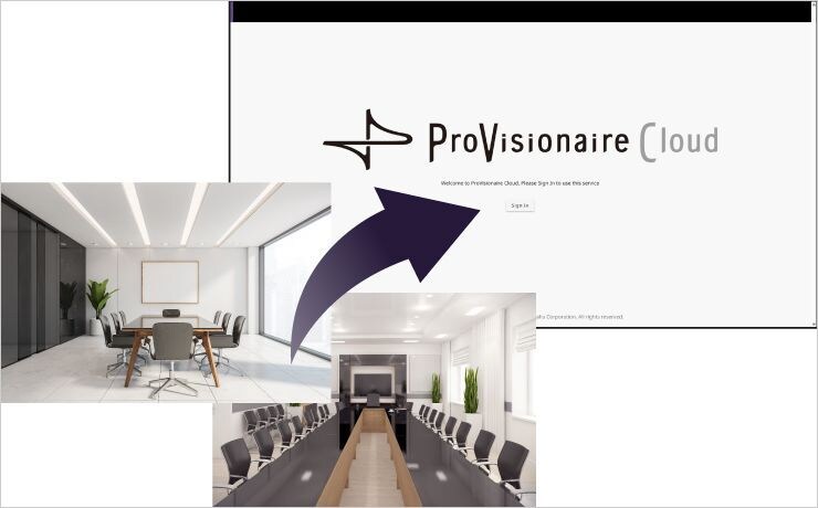 Illustration showing “Upload a Room Picture” feature