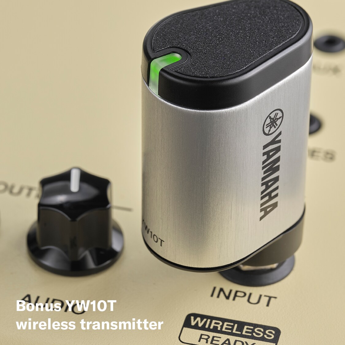 Bonus YW10T wireless transmitter, plugged into a THR30II